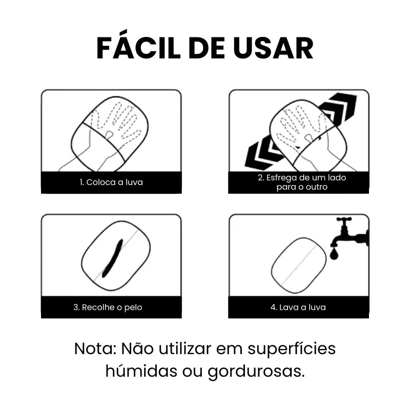 MagicGlove – Luva eletrostática tira-pêlos (Promoção: Paga 1 e leva 2)
