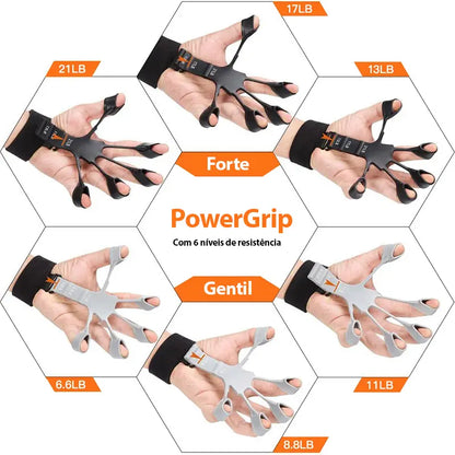 PowerGrip | Treinador de força (Promo: Pack de 2 unidades + correia ajustável + Guia de treino GRÁTIS)