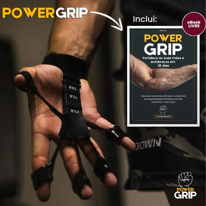 PowerGrip | Treinador de força (Promo: Pack de 2 unidades + correia ajustável + Guia de treino GRÁTIS)